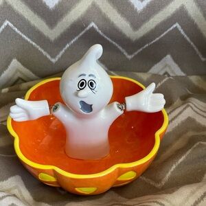 2003 Retired Dept 56 Halloween Ghostly Candy Bowl